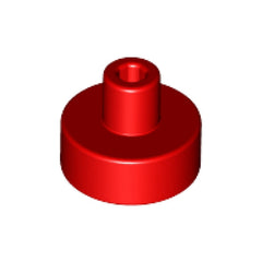 LEGO Tegel 1x1 Rond Staaf Pinhouder ROOD (100 stuks)