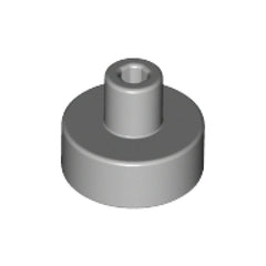 LEGO Tegel 1x1 Rond Staaf Pinhouder LICHTGRIJS (100 stuks)
