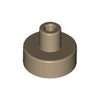 Image of LEGO Tegel 1x1 Rond Staaf Pinhouder DONKERBEIGE (100 stuks)