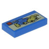 Image of LEGO Tegel 1x2 City Doos BLAUW (100 stuks)