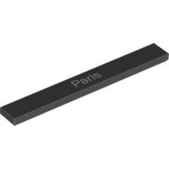 LEGO Tegel 1x8 Paris BLACK