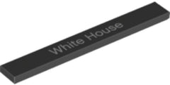 LEGO Tegel 1x8 White House