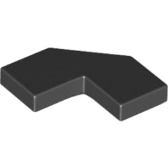 LEGO Tegel 2x2 Hoek ZWART (100 stuks)