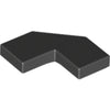 Image of LEGO Tegel 2x2 Hoek ZWART (100 stuks)