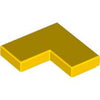 Image of LEGO Tegel 2x2 Hoek GEEL (100 stuks)