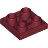 Image of LEGO Tegel 2x2 Inverted DONKERROOD (100 stuks)