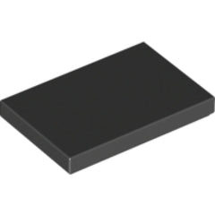 LEGO Tegel 2x3 ZWART (100 stuks)