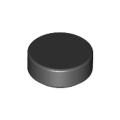 LEGO Tegel Rond 1x1 ZWART (100 stuks)