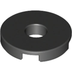 LEGO Tegel Rond 2x2 met Gat ZWART (100 stuks)
