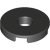 Image of LEGO Tegel Rond 2x2 met Gat ZWART (100 stuks)
