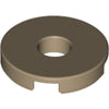 Image of LEGO Tegel Rond 2x2 met Gat DONKERBEIGE (100 stuks)