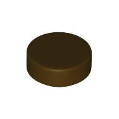 LEGO Tegel Rond 1x1 DONKERBRUIN (100 stuks)