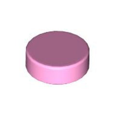 LEGO Tegel Rond 1x1 LICHTROZE (100 stuks)