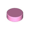 Image of LEGO Tegel Rond 1x1 LICHTROZE (100 stuks)