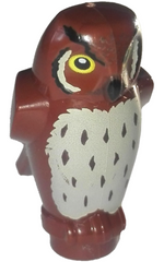 LEGO Uil met Gele Ogen BRUIN