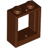 Image of LEGO Venster 1x2x2 BRUIN (100 stuks)