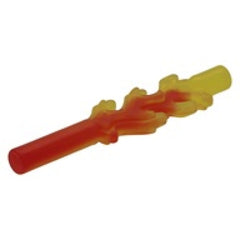 LEGO Vlam 4L TRANSPARANT ROOD (10 stuks)
