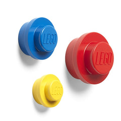 LEGO Wandhaak Set ROOD-BLAUW-GEEL