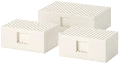 IKEA BYGGLEK LEGO Opbergbox (Set van 3)
