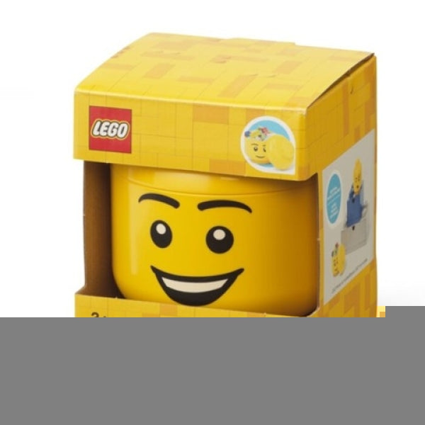 LEGO Opbergbox Hoofd XS Happy Boy